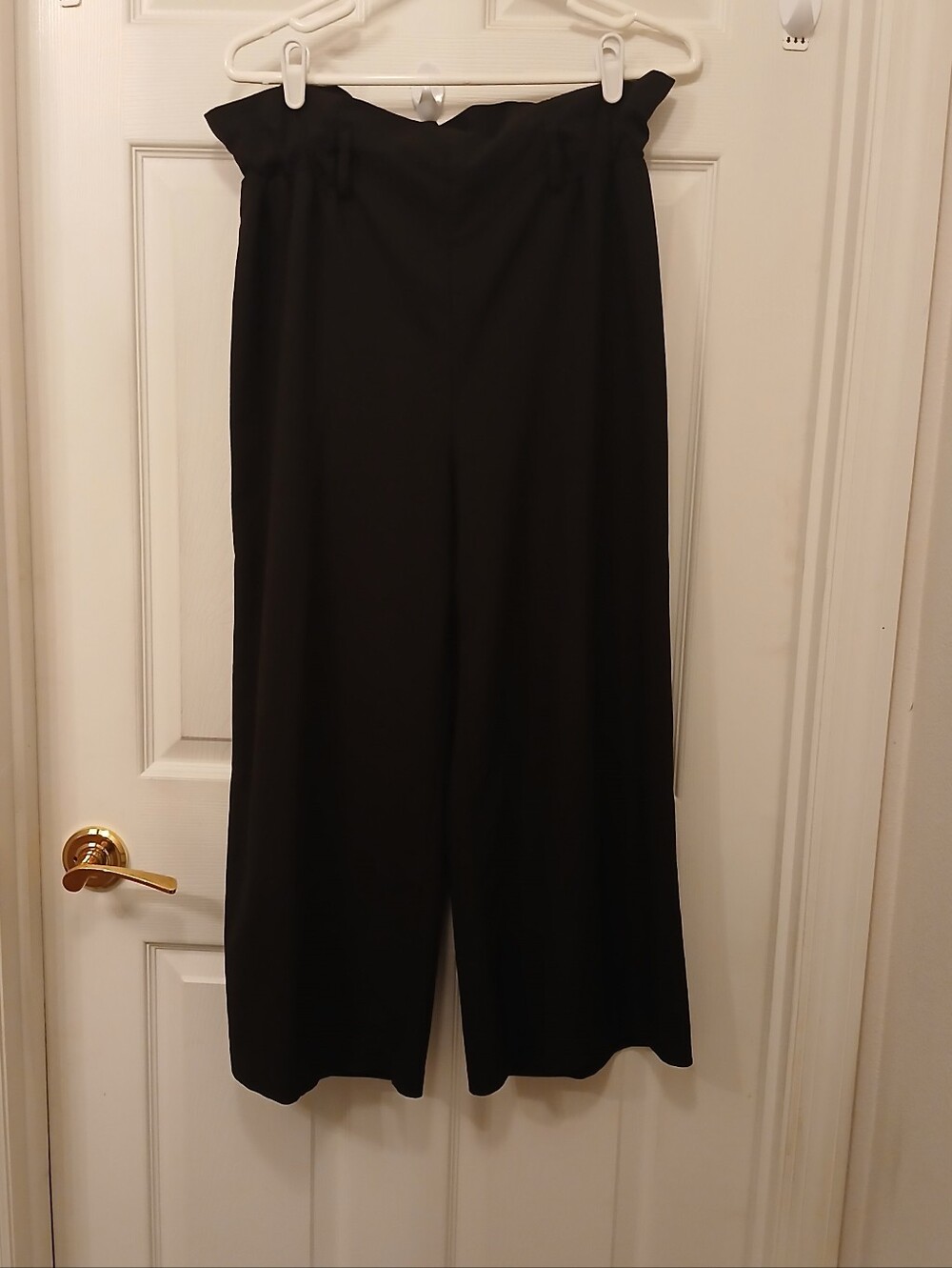 Potter's Pot Palazzo Pants Women's Size M Black Wide Leg Office Wear Dressy